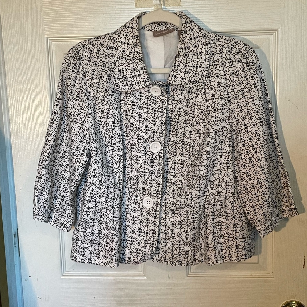 Kim Rogers 1/2 sleeve jacket size 14